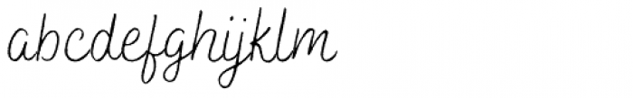 Bakerie Rough Thin Font LOWERCASE
