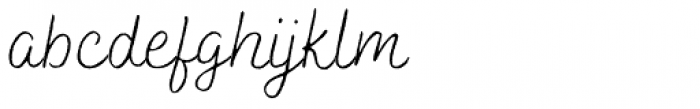 Bakerie Rough Wide Thin Font LOWERCASE