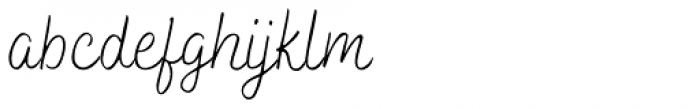 Bakerie Smooth Thin Font LOWERCASE