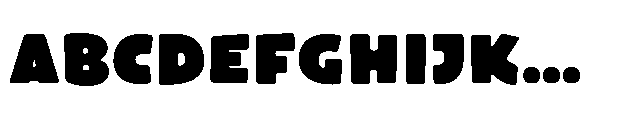 Bakerman Blur Black Font UPPERCASE