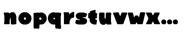 Bakerman Blur Black Font LOWERCASE