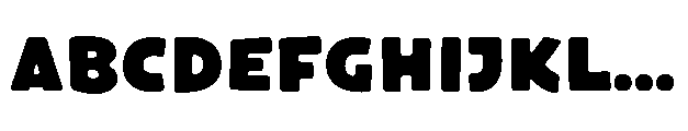 Bakerman Blur Bold Font UPPERCASE