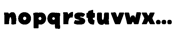Bakerman Blur Bold Font LOWERCASE