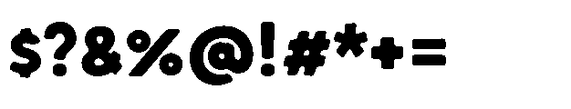 Bakerman Blur Variable Font OTHER CHARS