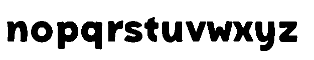 Bakerman Blur Variable Font LOWERCASE