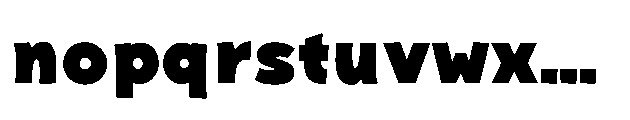 Bakerman Sans Bold Font LOWERCASE