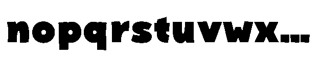 Bakerman Sans Extra Bold Font LOWERCASE