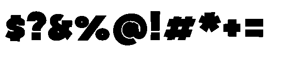 Bakerman Slab Black Font OTHER CHARS