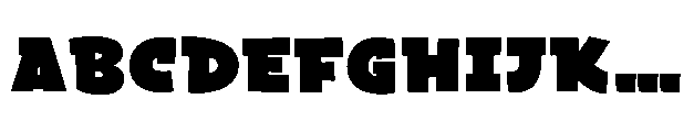 Bakerman Slab Black Font UPPERCASE