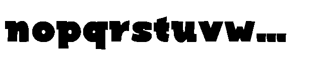 Bakerman Slab Black Font LOWERCASE