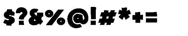 Bakerman Slab Bold Font OTHER CHARS