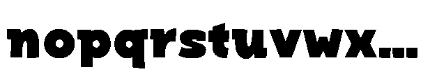 Bakerman Slab Bold Font LOWERCASE