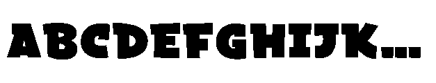 Bakerman Slab Extra Bold Font UPPERCASE