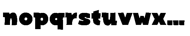 Bakerman Slab Extra Bold Font LOWERCASE