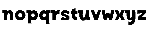Bakerman Slab Regular Font LOWERCASE