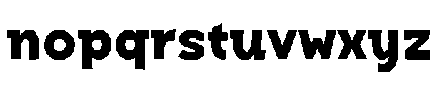 Bakerman Slab Variable Font LOWERCASE