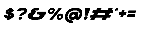 Bakers Rounded Italic Font OTHER CHARS