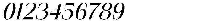 Bakery Megals Italic Font OTHER CHARS