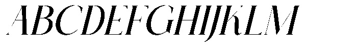 Bakery Megals Italic Font UPPERCASE