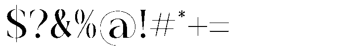 Bakery Megals Regular Font OTHER CHARS