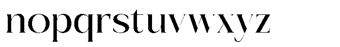 Bakery Megals Regular Font LOWERCASE