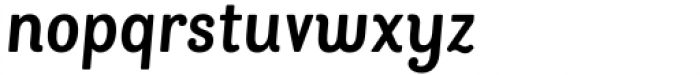 Bakewell Bold Narrow Italic Font LOWERCASE