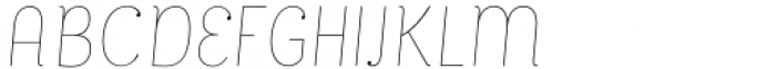 Bakewell Hairline Narrow Italic Font UPPERCASE