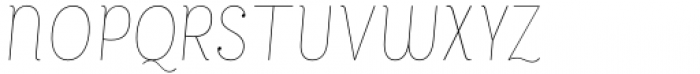 Bakewell Hairline Narrow Italic Font UPPERCASE