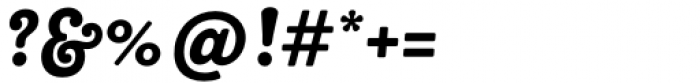 Bakewell Heavy Narrow Italic Font OTHER CHARS