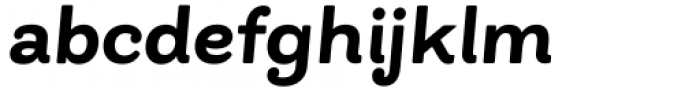 Bakewell Heavy SemiWide Italic Font LOWERCASE