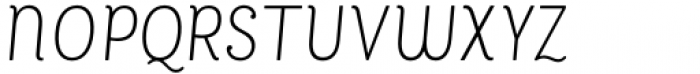 Bakewell Light Narrow Italic Font UPPERCASE