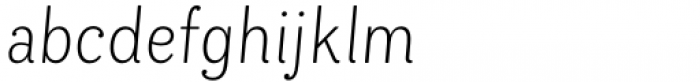 Bakewell Light Narrow Italic Font LOWERCASE