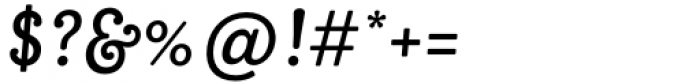 Bakewell Medium Narrow Italic Font OTHER CHARS
