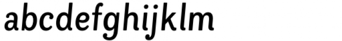 Bakewell Medium Narrow Italic Font LOWERCASE