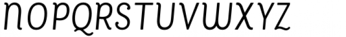 Bakewell Regular Narrow Italic Font UPPERCASE