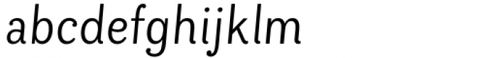 Bakewell Regular Narrow Italic Font LOWERCASE