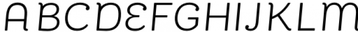 Bakewell Regular SemiWide Italic Font UPPERCASE