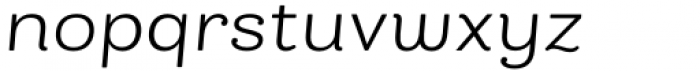 Bakewell Regular SemiWide Italic Font LOWERCASE