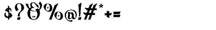 Bakhtiar Regular Font OTHER CHARS
