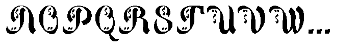 Bakhtiar Regular Font UPPERCASE