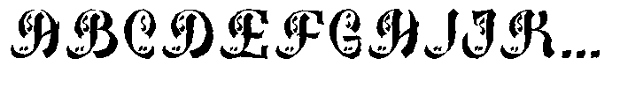 Bakhtiar Rough Regular Font UPPERCASE