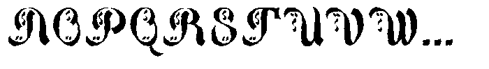 Bakhtiar Rough Regular Font UPPERCASE