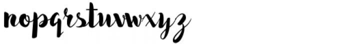 Bakiya Regular Font LOWERCASE