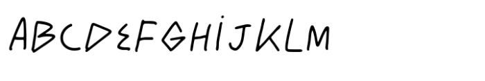 Bakora Handwriting Font UPPERCASE