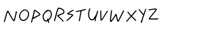 Bakora Handwriting Font UPPERCASE