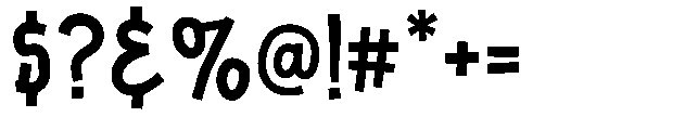 Bakoze Regular Font OTHER CHARS