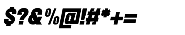 Balbek Pro Cut Black Oblique Font OTHER CHARS