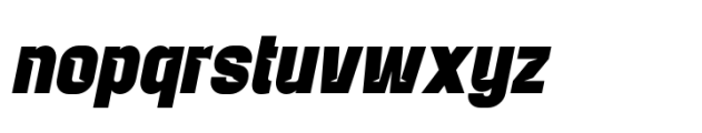 Balbek Pro Cut Black Oblique Font LOWERCASE