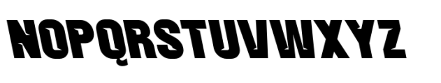 Balbek Pro Cut Black Reverse Font UPPERCASE