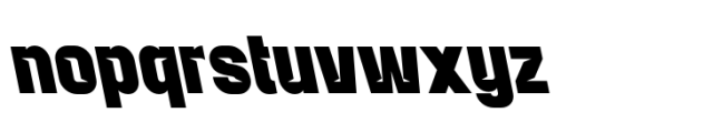 Balbek Pro Cut Black Reverse Font LOWERCASE